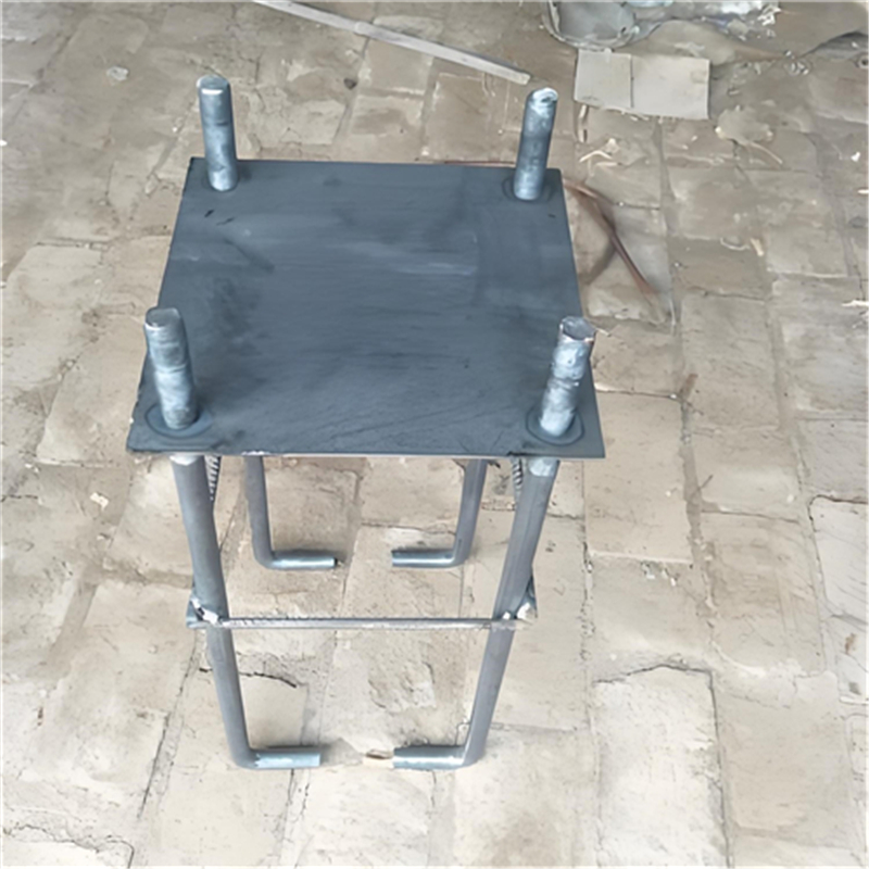 Basketball hoop embedded parts